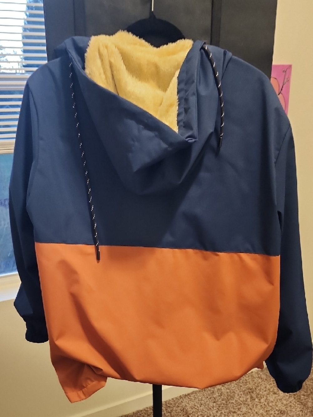 NASA Men's Navy and Orange Hooded Jacket Or Womens - Picture 4 of 4